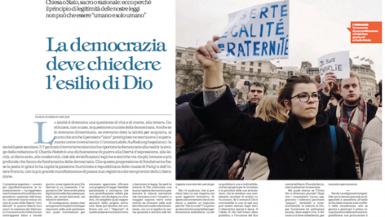 se ”REPUBBLICA” vuole l’esilio di Dio – articolo di Mario Adinolfi