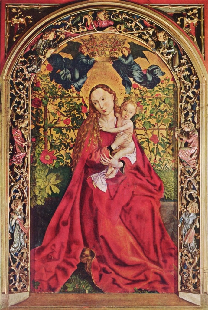 Martin Schongauer Madonna del roseto