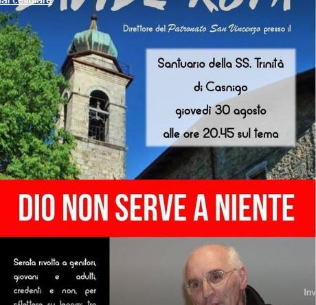 Dio non serve a niente – intervento di don Davide Rota