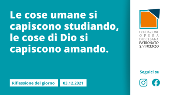 Venerdì 3 dicembre 2021