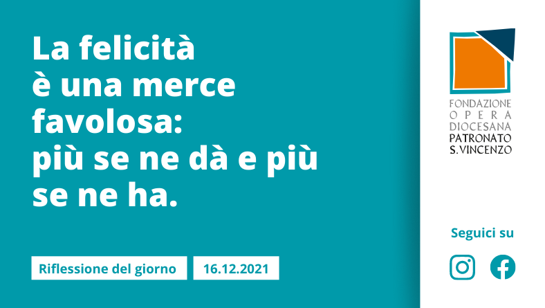 Giovedì 16 dicembre 2021