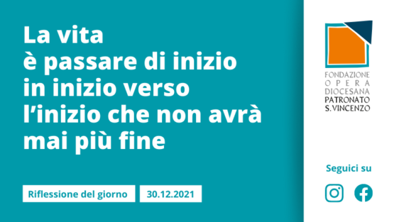 Giovedì 30 dicembre 2021