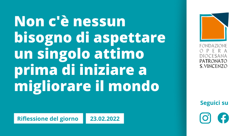 Mercoledì 23 febbraio 2022