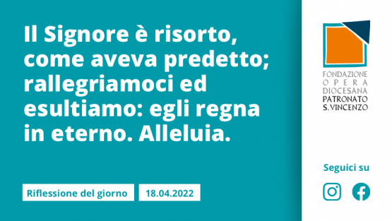 Lunedì 18 aprile 2022