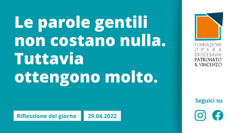 Venerdì 29 aprile 2022