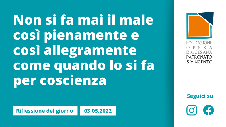 Martedì 3 maggio 2022