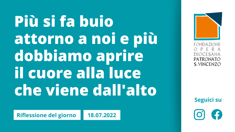 Lunedì 18 luglio 2022