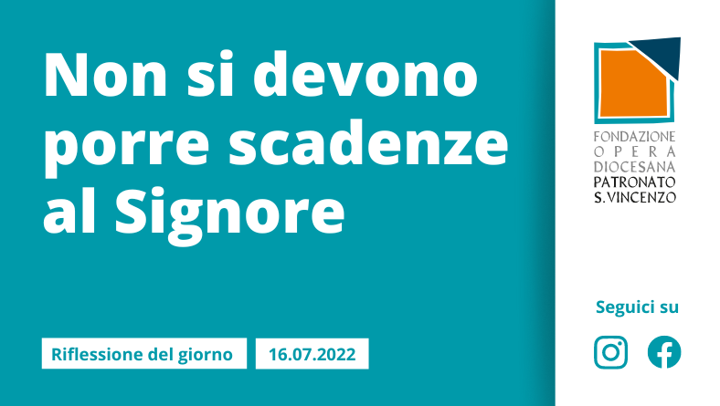 Sabato 16 luglio 2022