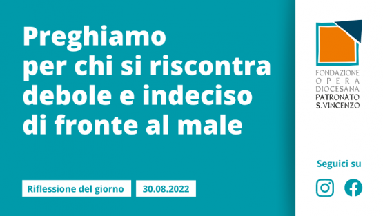 Martedì 30 agosto 2022