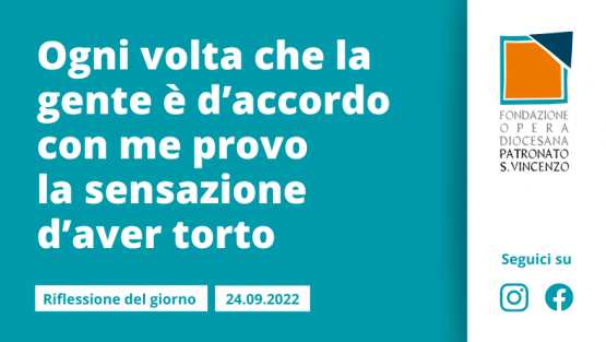 Sabato 24 settembre 2022