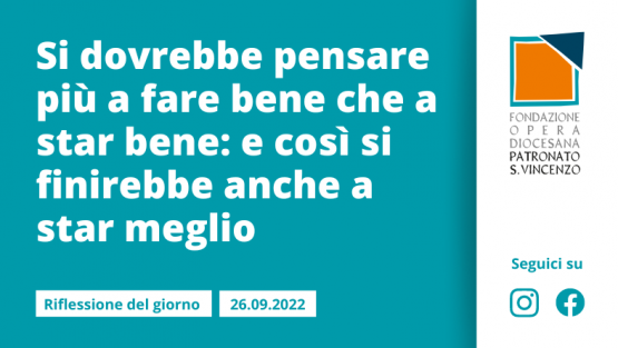 Lunedì 26 settembre 2022