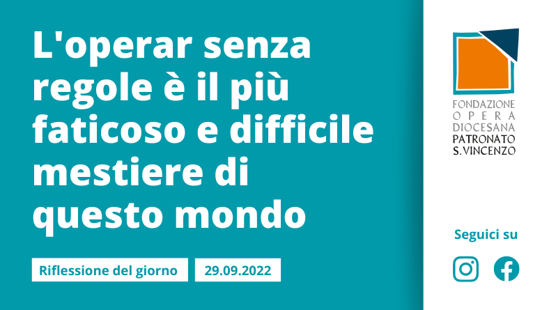 Giovedì 29 settembre 2022