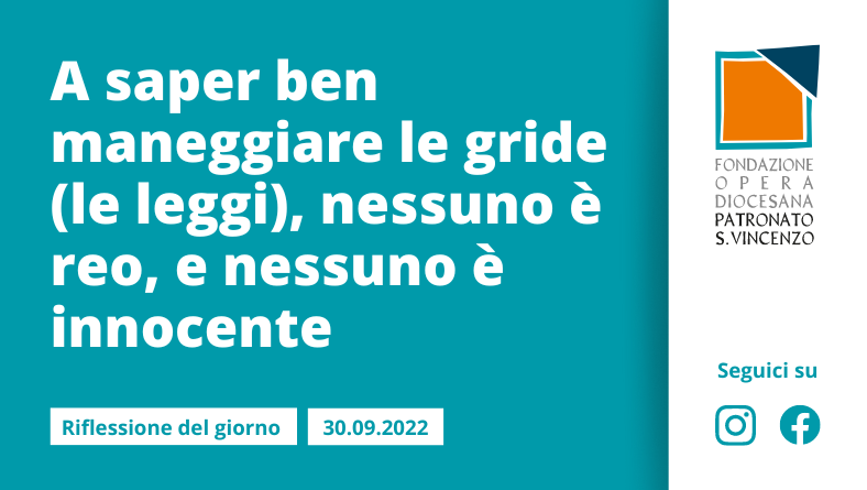 Venerdì 30 settembre 2022