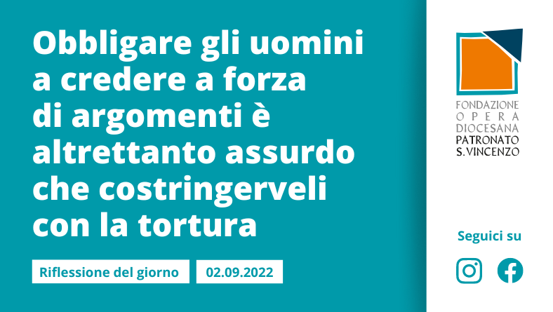 Venerdì 2 settembre 2022