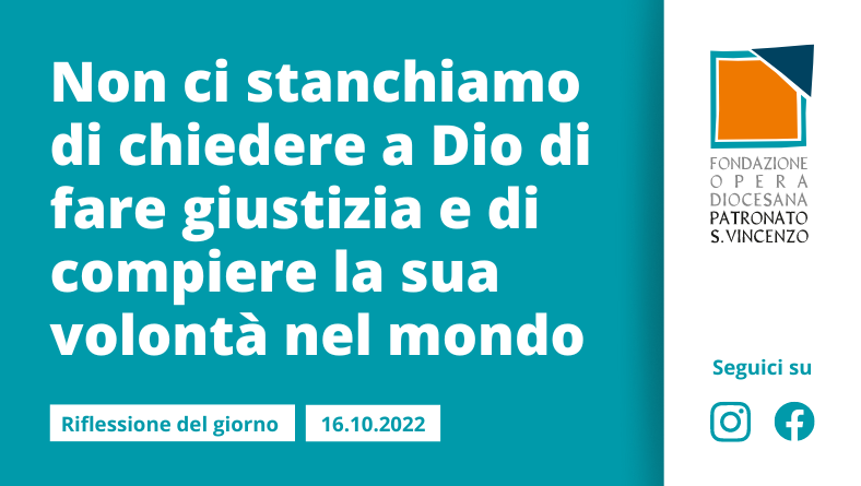 Domenica 16 ottobre 2022