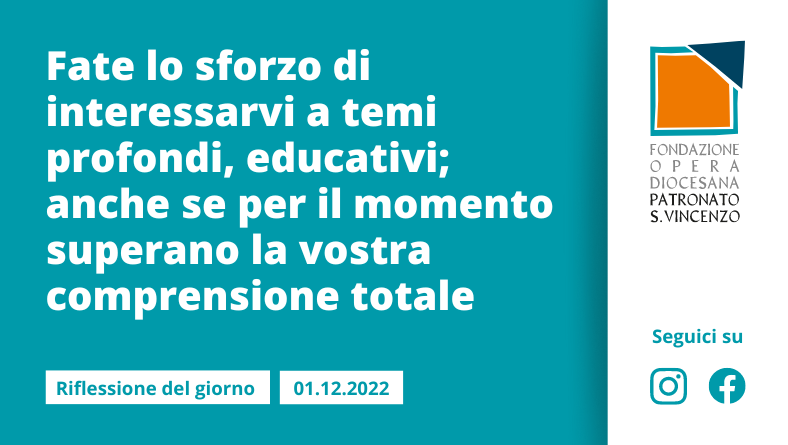 Giovedì 01 dicembre 2022