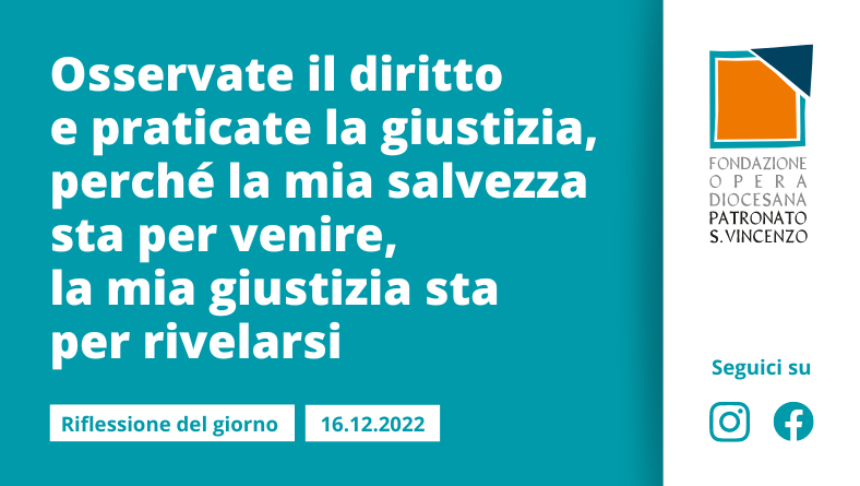 Venerdì 16 dicembre 2022