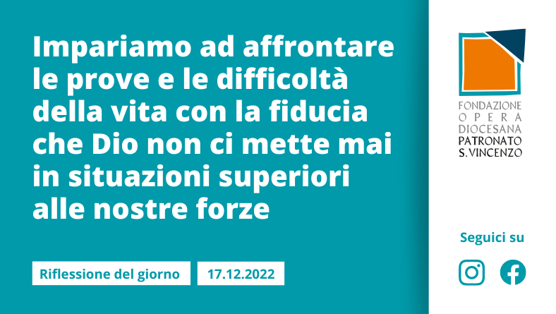 Sabato 17 dicembre 2022