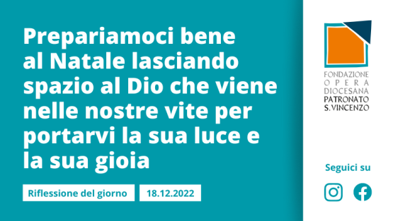 Domenica 18 dicembre 2022