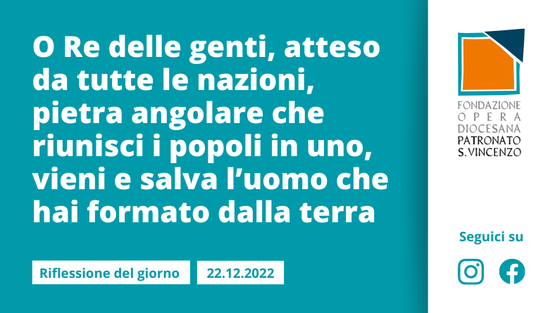 Giovedì 22 dicembre 2022