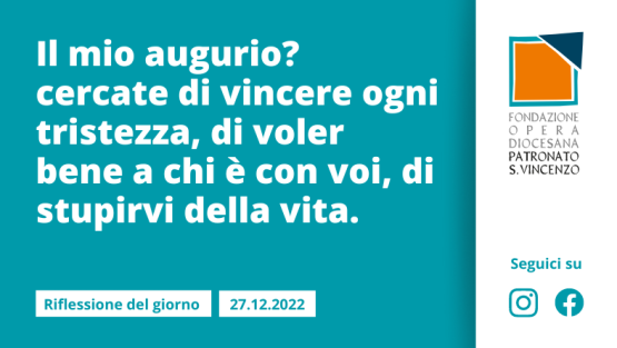 Martedì 27 dicembre 2022
