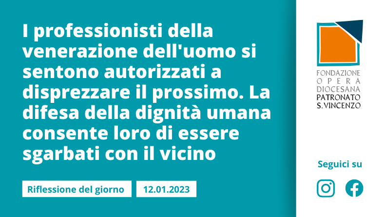 Giovedì 12 gennaio 2023