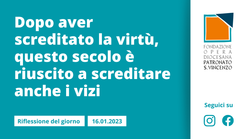 Lunedì 16 gennaio 2023