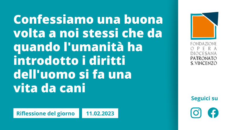 Sabato 11 febbraio 2023