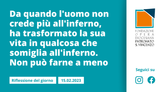 Mercoledì 15 febbraio 2023