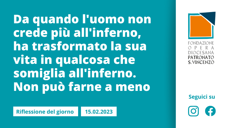 Mercoledì 15 febbraio 2023