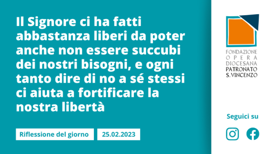 Sabato 25 febbraio 2023