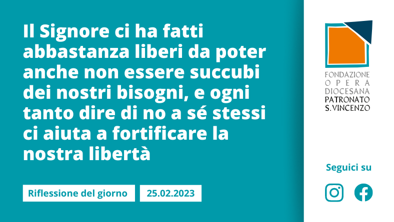 Sabato 25 febbraio 2023