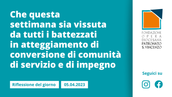 Mercoledì 5 aprile 2023