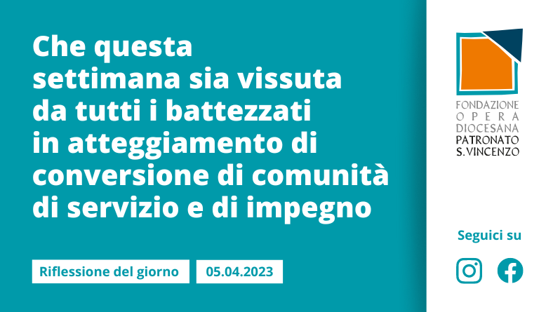 Mercoledì 5 aprile 2023