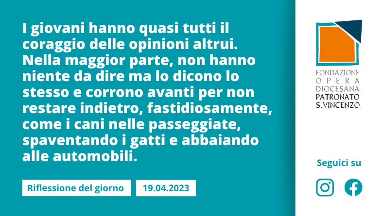 Mercoledì 19 aprile 2023