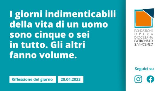 Giovedì 20 aprile 2023