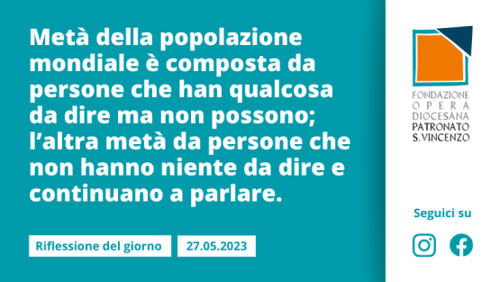 Sabato 27 maggio 2023