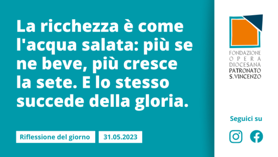 Mercoledì 31 maggio 2023