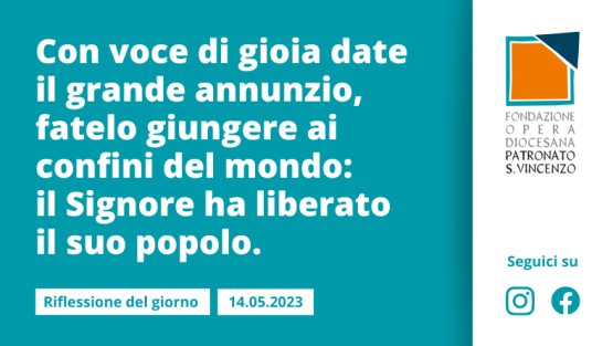 Domenica 14 maggio 2023