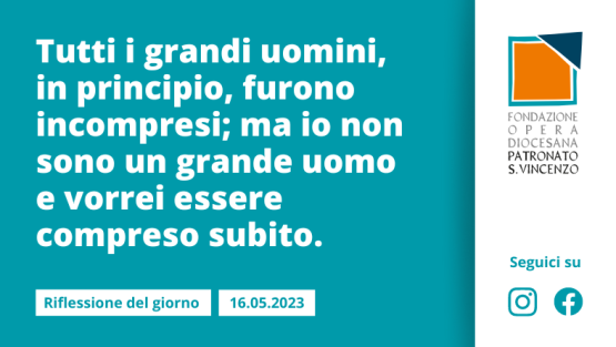 Martedì 16 maggio 2023