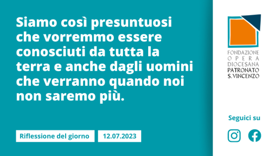 Mercoledì 12 luglio 2023