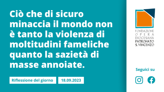 Lunedì 18 settembre 2023