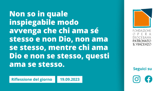 Martedì 19 settembre 2023