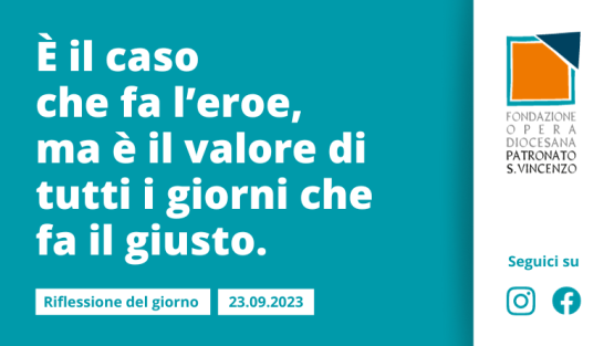 Sabato 23 settembre 2023