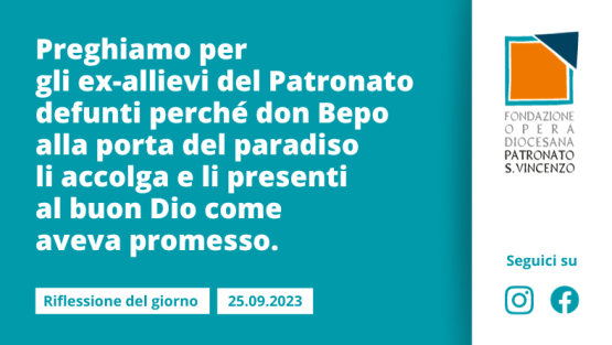 Lunedì 25 settembre 2023