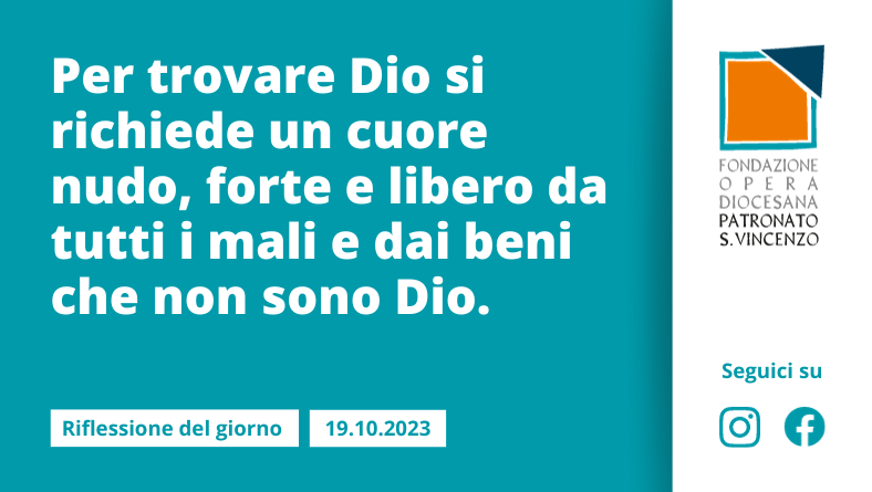 Giovedì 19 ottobre 2023