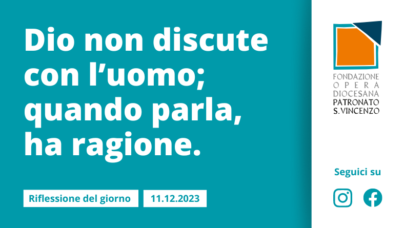 Lunedì 11 dicembre 2023