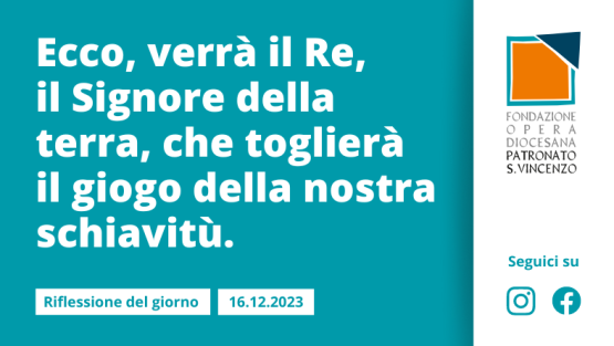 Sabato 16 dicembre 2023