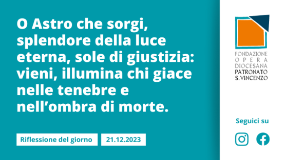 Giovedì 21 dicembre 2023