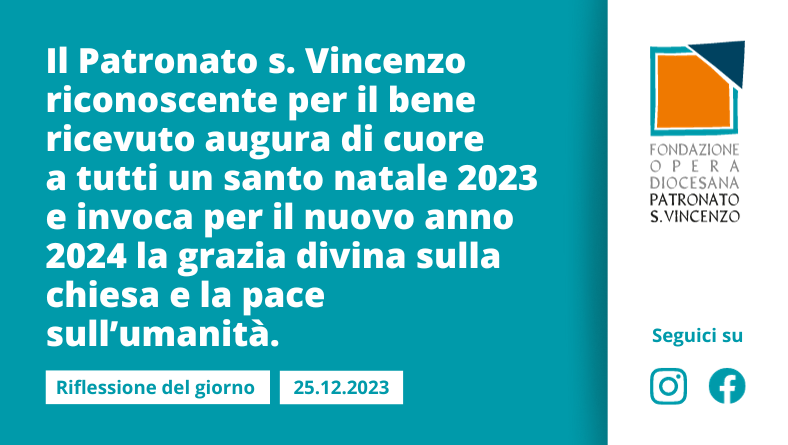 Lunedì 25 dicembre 2023